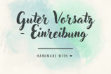 Guter Vorsatz Einreibung