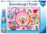 Ravensburger 300 Teile Puzzle Knuffige Einhorn-Hunde