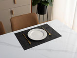 Tischset Stripes schwarz 45x30cm beidseitig verwendbar