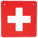 Jassteppich mit Schweizer Flagge 60 x 60 cm