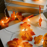 Herbstblätter LED Lichterkette DEKO