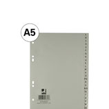 Q-CONNECT® Register Vollformat aus PP A5 / A-Z