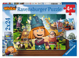 Ravensburger Puzzle 2x24 Teile Unser kluges Köpfchen Wickie