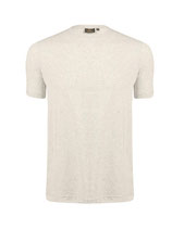 Switcher Bob Klassisches Oversize T-Shirt Blanc Chiné
