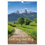 Gottes Wort - Licht auf dem Weg 2026 Wandkalender