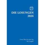Losungen 2026 dunkelblau, Normalausgabe, Losungskalender (Kalender - Kartoniert)