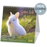 Gottes Liebe ist wie die Sonne 2026 Postkartenkalender / Aufstellkalender