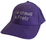 Casquette J'ai chaud la Fratz Violette