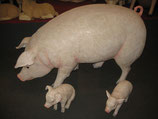 Réplica de cerdo para decorar comercios tipo carnicerías