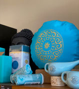 Meditationskissen "Mandala" Farbe türkis