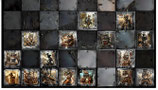 Katzen im Steampunkdesign als Schachfigurenset