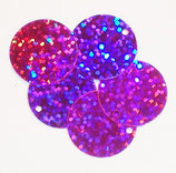 Teller-Pailletten 20mm Holo-Fuchsia