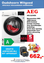 AEG LR6ALPHEN 1600 TOEREN MET GRATIS 5 JAAR GARANTIE tijdelijke verjaardag aanbieding met gratis Airfryer