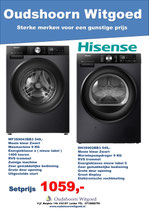 WAS DROOG SET HISENSE 9KG ZWART