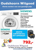 Bosch WTH8520MNL EXCLUSIV wasdroger 8 KG tijdelijke verjaardag aanbieding met gratis Airfryer