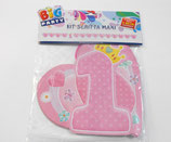 Festone Buon 1 compleanno bambina - 6 mt