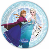 Piattini Frozen Ice Skating 18cm - 8 pezzi
