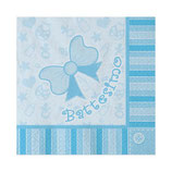 Tovaglioli Battesimo Baby Boy - 20 pezzi  25x25 cm