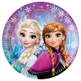 Piatti grandi Frozen Luci del Nord 23cm- 8 pezzi