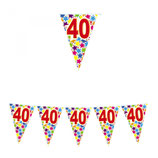 Bandierine 40 anni - 6 metri