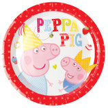 Piatti grandi Peppa Pig 23cm- 8 pezzi
