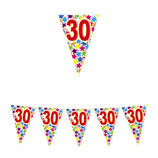 Bandierine 30 anni - 6 metri