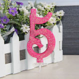 Candela Numero Glitter 5