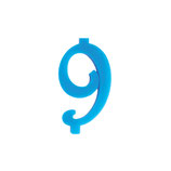 Candela piccola Numero 9