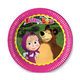 Piattini Masha e Orso 18cm - 8 pezzi