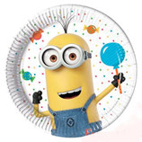 Piattini Minions 18cm - 8 pezzi