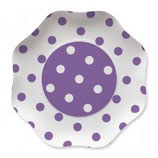 Piatti grandi a pois Lilla 23cm -10 pezzi