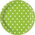 Piattini a pois 18cm - 8 pezzi