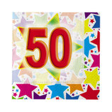 Tovaglioli 50 anni - 20 pezzi
