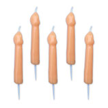 Candele addio al nubilato a forma di pene - 6 pezzi
