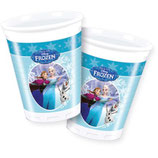 Bicchieri Frozen Ice Skating - 8 pezzi