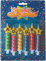 Candele scritta Auguri