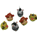 Candela Animali Jungla - 6 pezzi