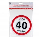 Festone Happy Birthday 40 anni