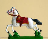Pferd mit Sattel im Galopp / 1. Typ