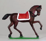 Pferd im Schritt / 2. Typ / Kopf mit Tropenhelm