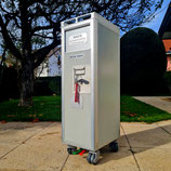 Flugzeutgtrolley von British Airwys samt Alu-Container (Nr. 2)