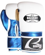 BRAVERY・ブレベリー　ボクシンググローブ　マジックテープ式　メタリック　本革　4サイズ
