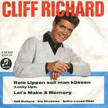 Cliff Richard - Rote Lippen soll man küssen / Let's Make A Memory