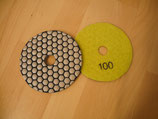 Trockenschliff Diamantschleifpads Wabe 100 mm Ø Korn 100