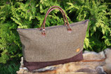 Tweed- Reisetasche, einfarbig, fix & fertig