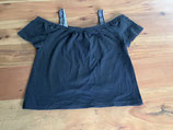 Mädchen Crop-Top, Schwarz, Gr. 122/128 (53)