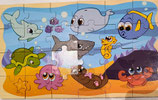 OR/4 Holz Puzzles mit Zahlen Tiere Bauernhof Meer