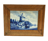 A Dutch Delft Porceleyne Fles tile Delft, Mill "De Roos" , after L. Senf,  1906