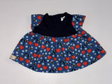BB: Kleid Blau mit Kirschen, Bienen und Blüten