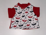 AG: T-Shirt Papierschiffe und Anker mit Roten Armen